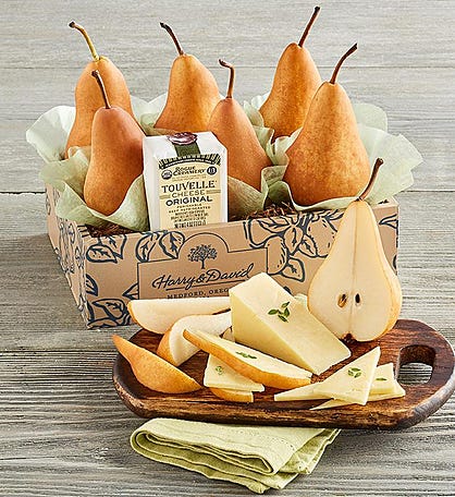 Bosc Pears and TouVelle® Cheese
